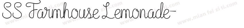 SS Farmhouse Lemonade字体转换